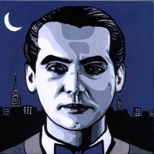 Federico García Lorca (dibujo de Elías+Santamarina)